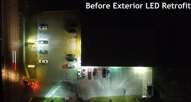 A Before and After Comparison of an LED Parking Lot Retrofit – Where Illumination and Safety Go Hand-in-hand