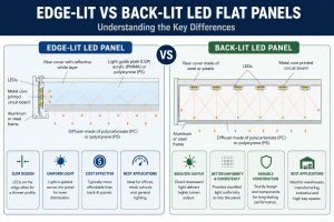 LED edge lit panels