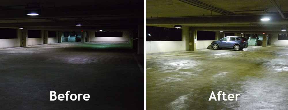 Before-and-After-Image-of-an-LED-Parking-Garage-Retrofit-Example_Parking-Garage-Education-Pages