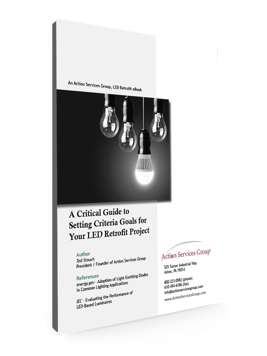 eBook Cover - Critical Guide to Setting Criteria Goals for Your LED Retrofit Project