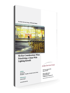eBook Cover - Six Key Considerations When Prioritizing a Chain-Wide Lighting Retrofit
