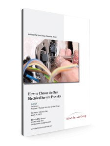 eBook cover - How to Choose the Best Electrical Service Provider