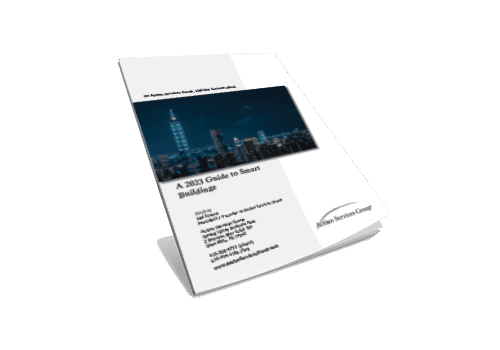 A 2023 Guide to Smart Buildings - Slanted eBook Cover