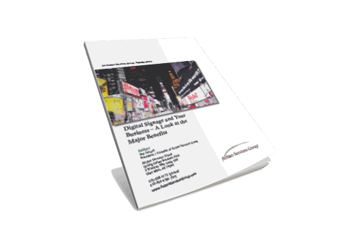 Digital Signage and Your Business - Slanted eBook Cover