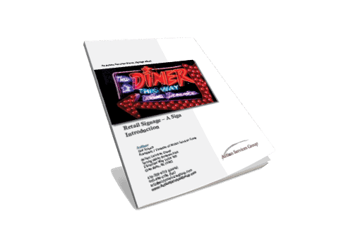 Retail Signage – A Sign Introduction - Slanted eBook Cover