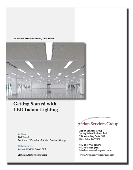 Getting Started with LED Indoor Lighting - Upright eBook Cover