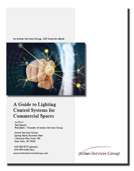 A Guide to Lighting Control Systems for Commercial Spaces - Upright eBook Cover