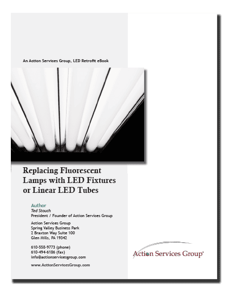 Replacing Fluorescent Lamps with LED Fixtures or Linear LED Tubes - Upright eBook Cover