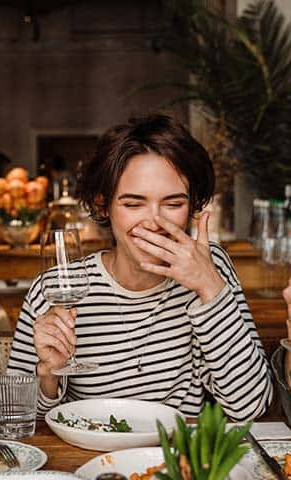 Woman laughing